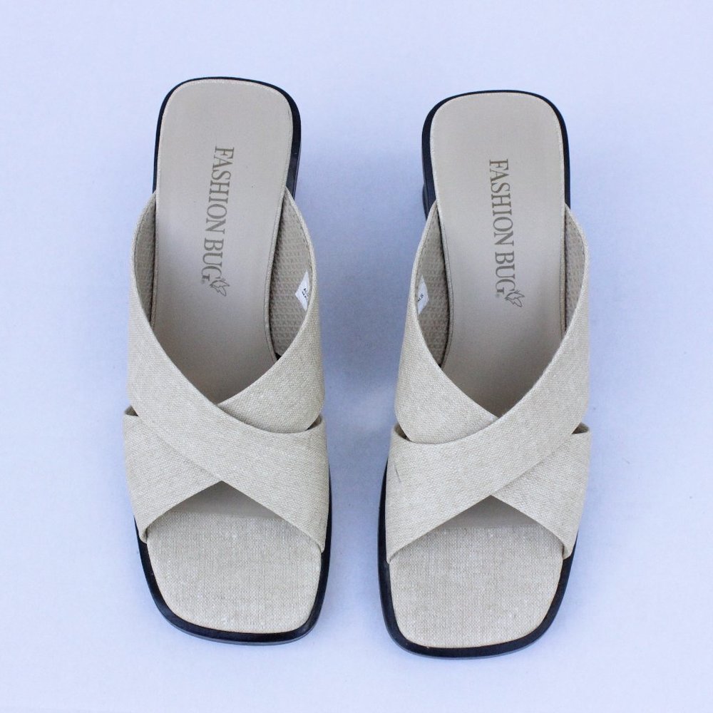 Fashion Bug Tan Strappy Sandals